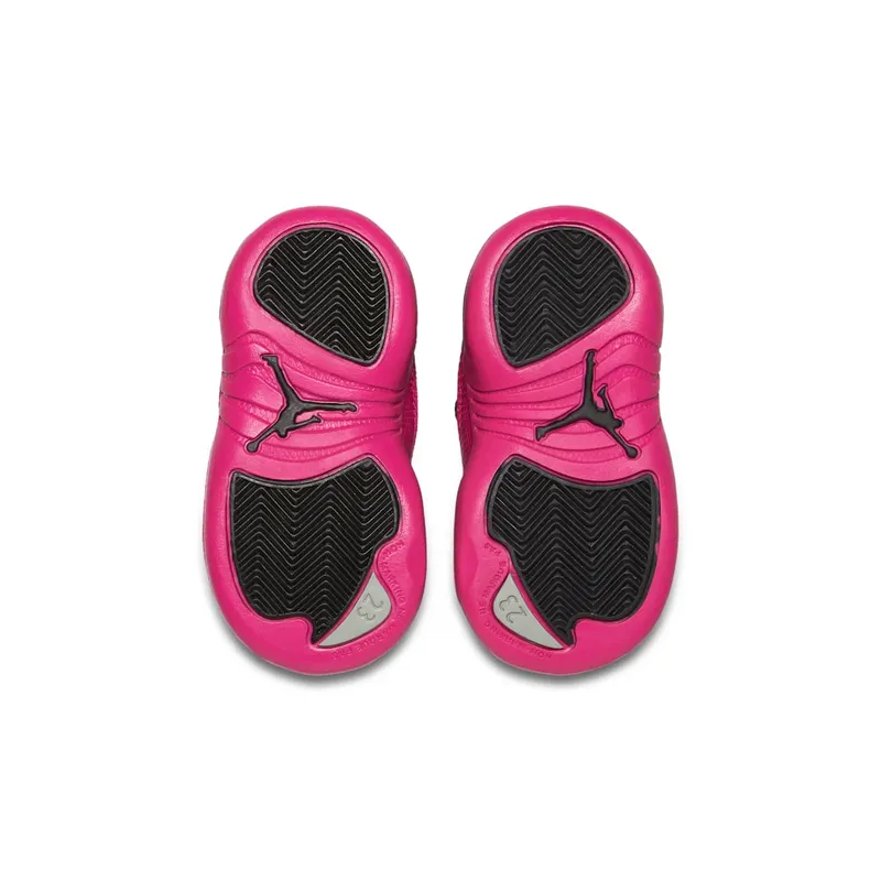 Jordan 12 Retro Black Deadly Pink (TD) Black/Deadly Pink-Metallic Silver (819666-026)