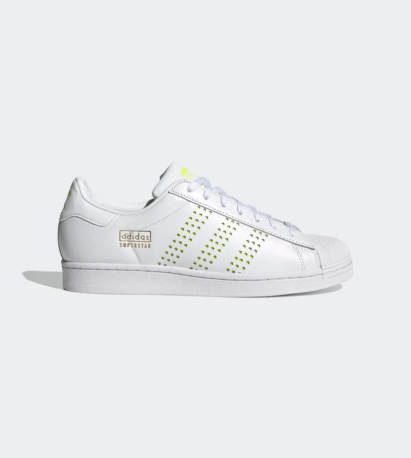 adidas Superstar Cloud White / Gold Metallic / Solar Yellow (FX5554)