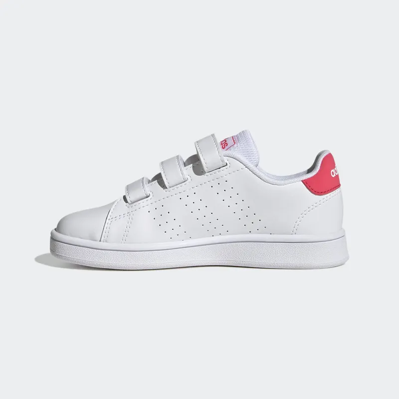 Adidas Advantage Court Lifestyle Hook-and-Loop Cloud White / Real Pink / Core Black (GW6495)