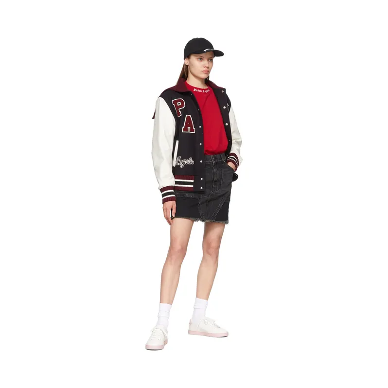 Palm Angels White & Pink Palm One Sneakers (PWIA035S22LEA0020130) (5)