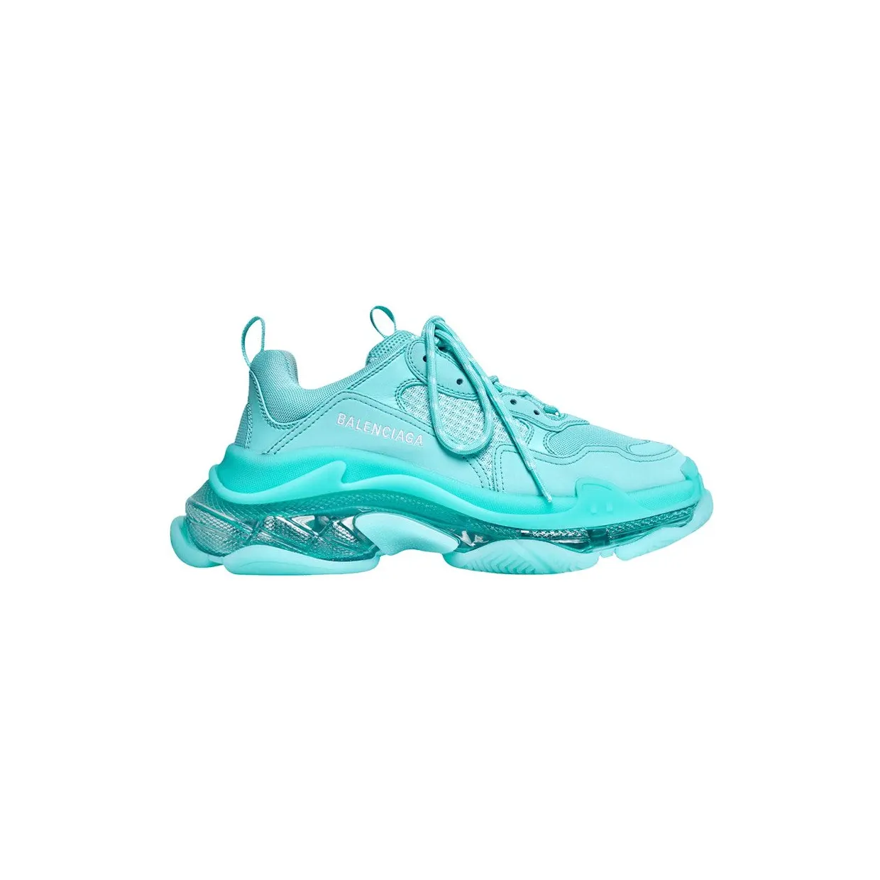Balenciaga Triple S Clear Sole Blue (544351W2GA14590)