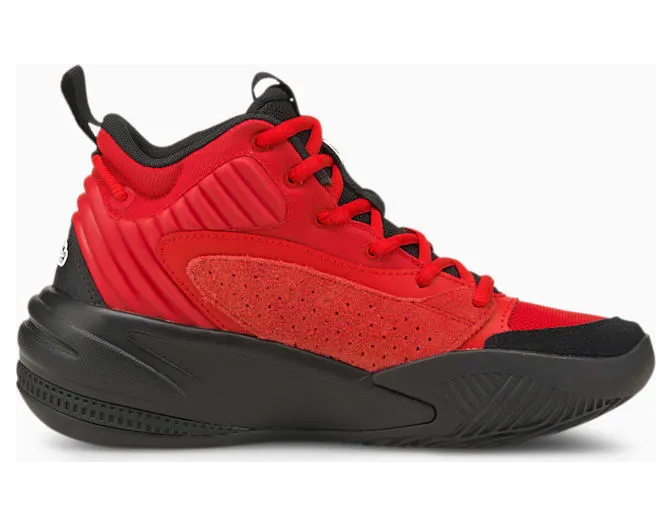 Puma Dreamer 2 Mid basketbalschoenen Zwart/Rood (194851-03)