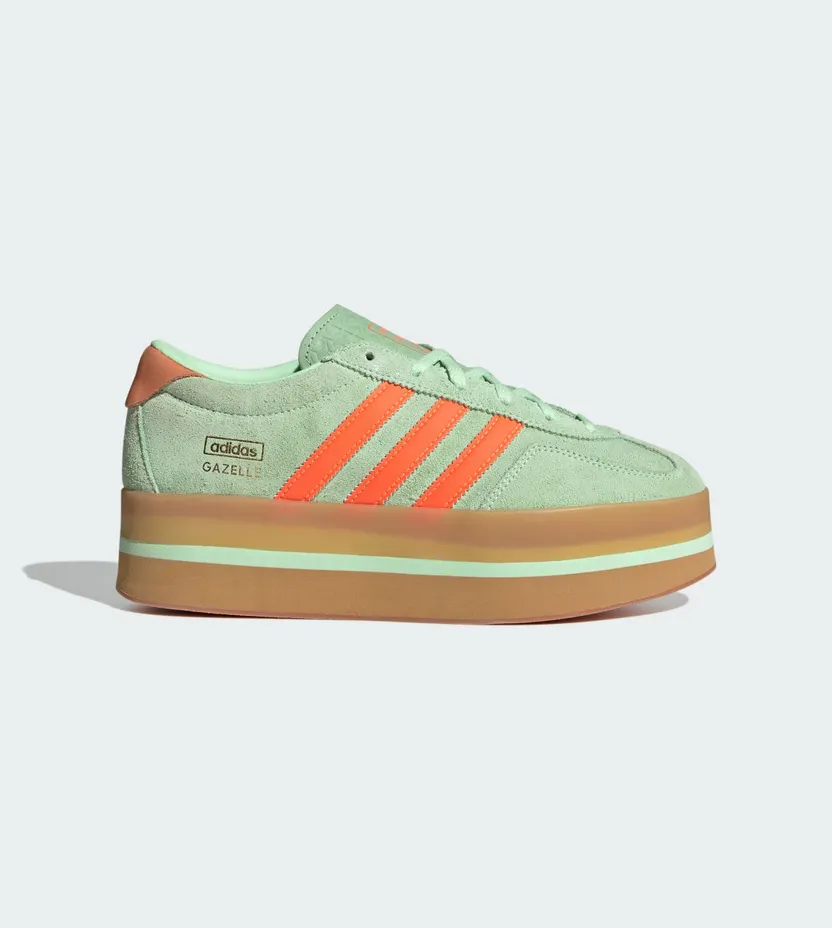 Adidas Gazelle Stack Semi Green Spark / Solar Orange / Gum (JR8180)