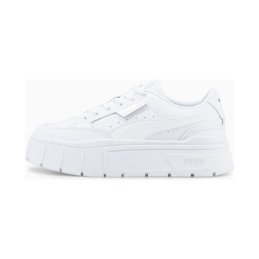 Puma Mayze Stack Leder Damen Weiß (384412-01)