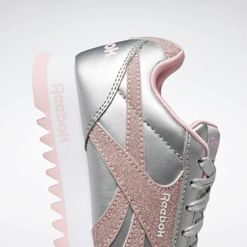 Reebok Royal Classic Jogger 2 Platformschoenen Silver Metallic / Pink Glow / Cloud White