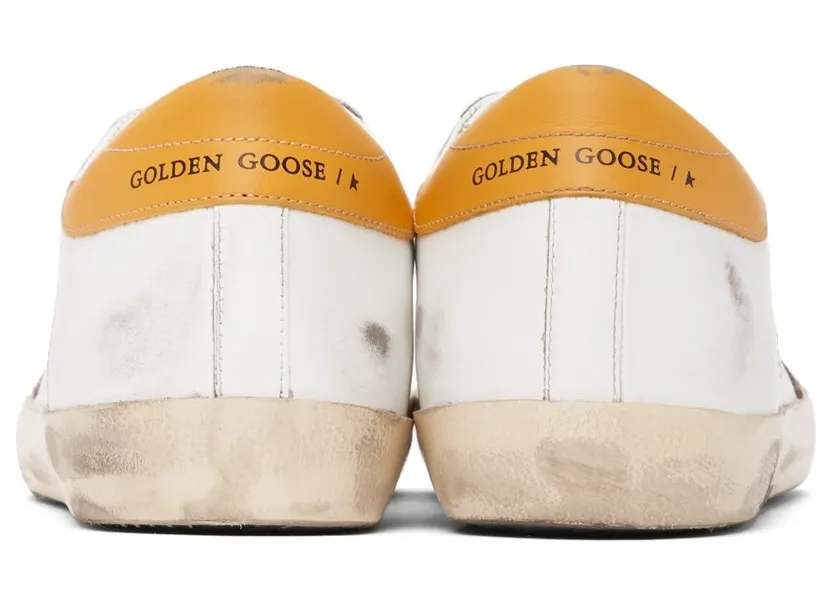 Golden Goose Super-Star White Yellow Burgundy Snakeskin Patch (GMF00101F00202510766) (4)