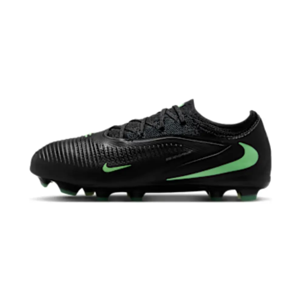 Nike Jr. Phantom 6 Low Pro ‘ Multi-Ground “Black / Illusion Green” (HM9204-001)