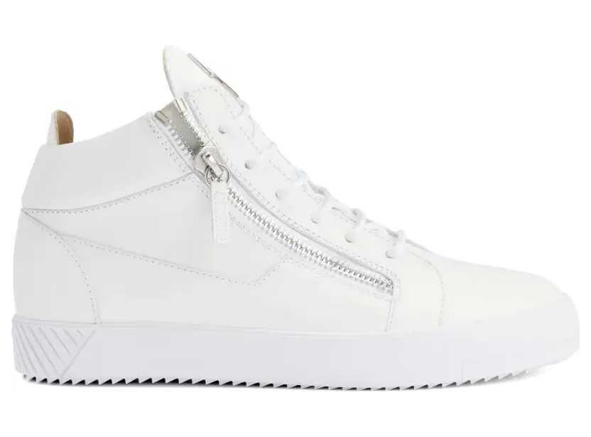 Giuseppe Zanotti Kriss Sneakers mit seitlichem Reißverschluss – Weiß (RM60023H01)