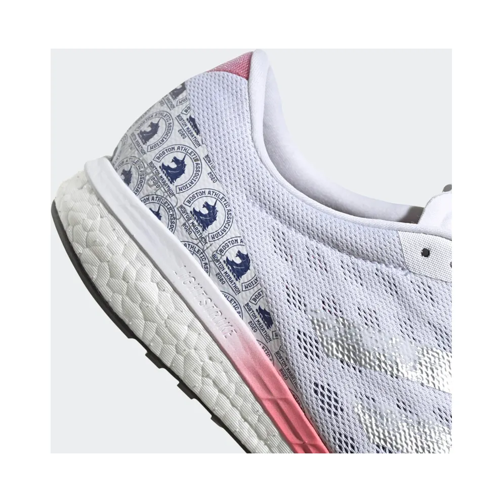 Adidas Adizero Boston 9 ‘White Scarlet’ Cloud White/Silver Metallic/Scarlet (FX8499)