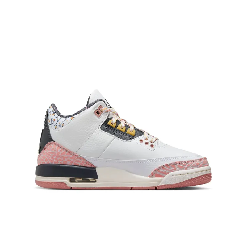 Air Jordan 3 GS “White/Red Stardust” (441140-100)