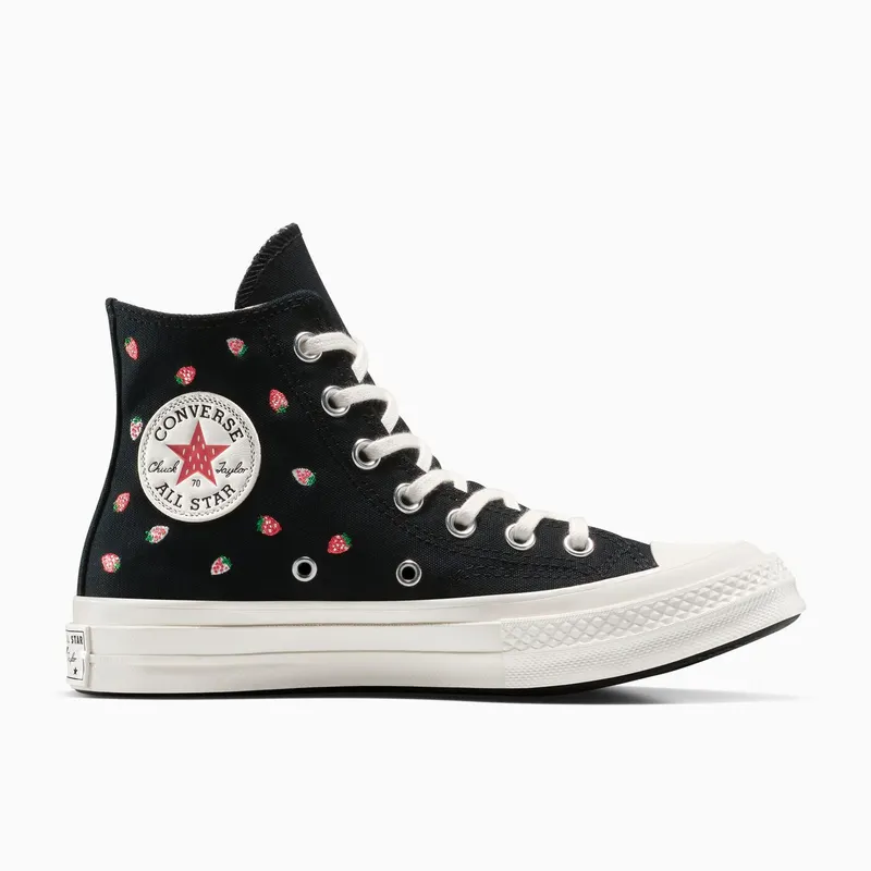 Converse Chuck 70 Embroidered Strawberries Black/Soft Red/Green (A14944C)