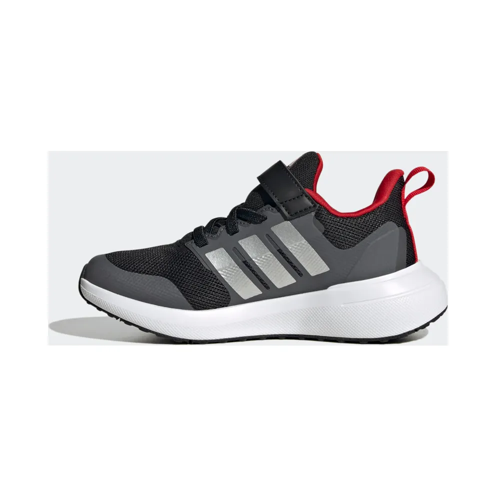 Adidas FortaRun 2.0 Cloudfoam Elastic Lace Top Strap Core Black / Silver Metallic / Better Scarlet (HP5448)