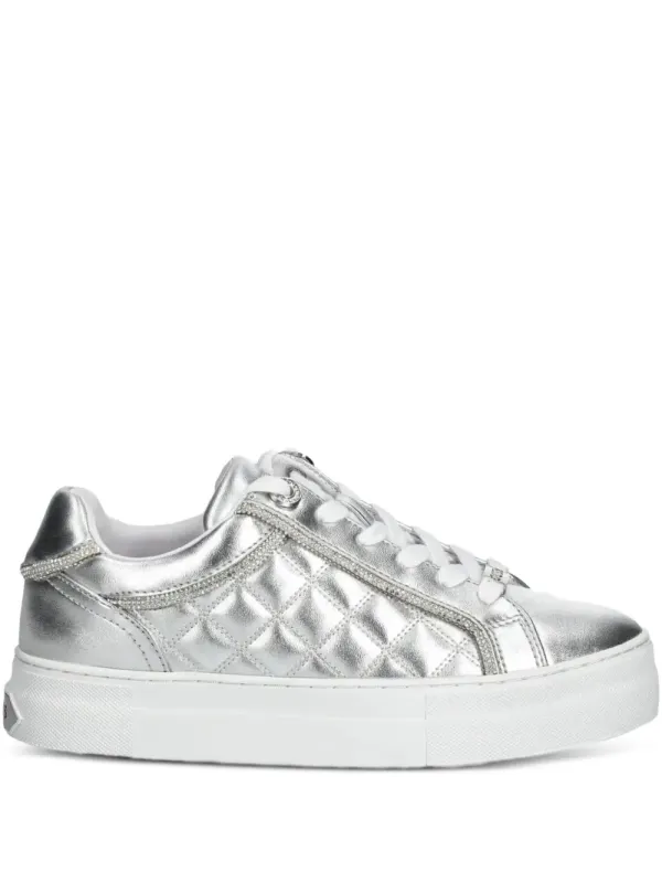 GUESS USA Gesteppte im Metallic-Look – Silver (FLPGRAELE12)