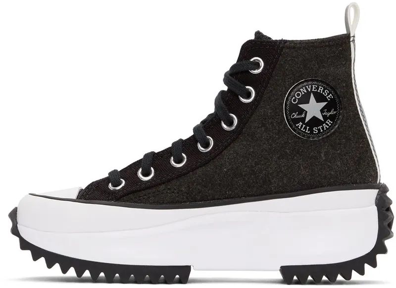 Converse Run Star Hike High ‘Black Ice – Black Silver’ Black/Silver/White (169437C)