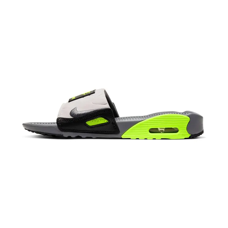 Nike Air Max 90 Slide Smoke Grey Volt Black (W) “Smoke Grey / Volt / Black” (CT5241-001)