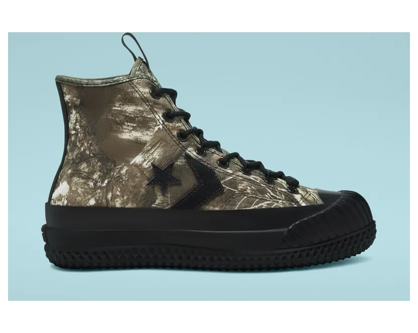 Converse BOSEY MC HI DARK MOSS/ZWART/GUM HONEY Black/multi/black (168860C)