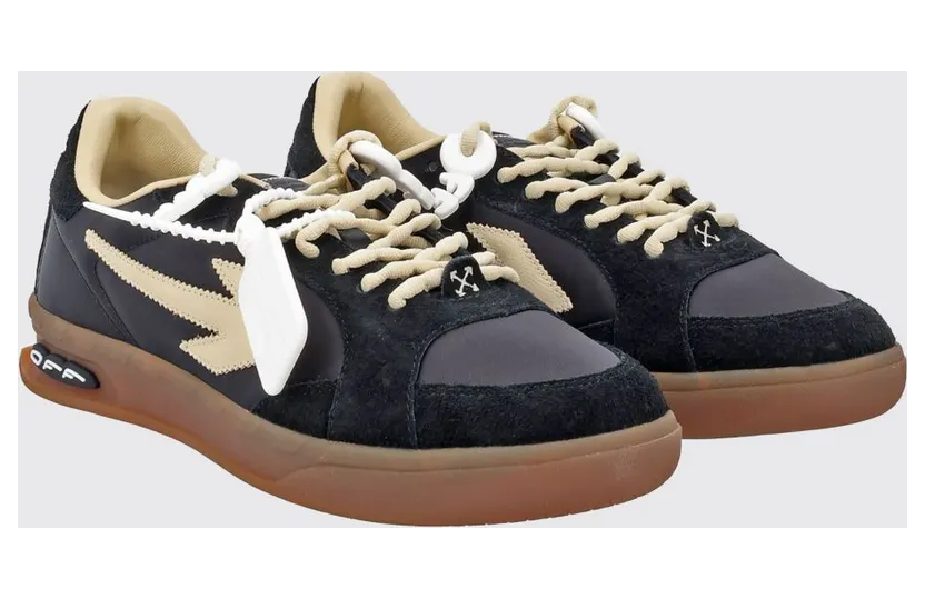 Off-White End of Play Suede and Nylon Sneakers Black (M2ALS6F002100A)