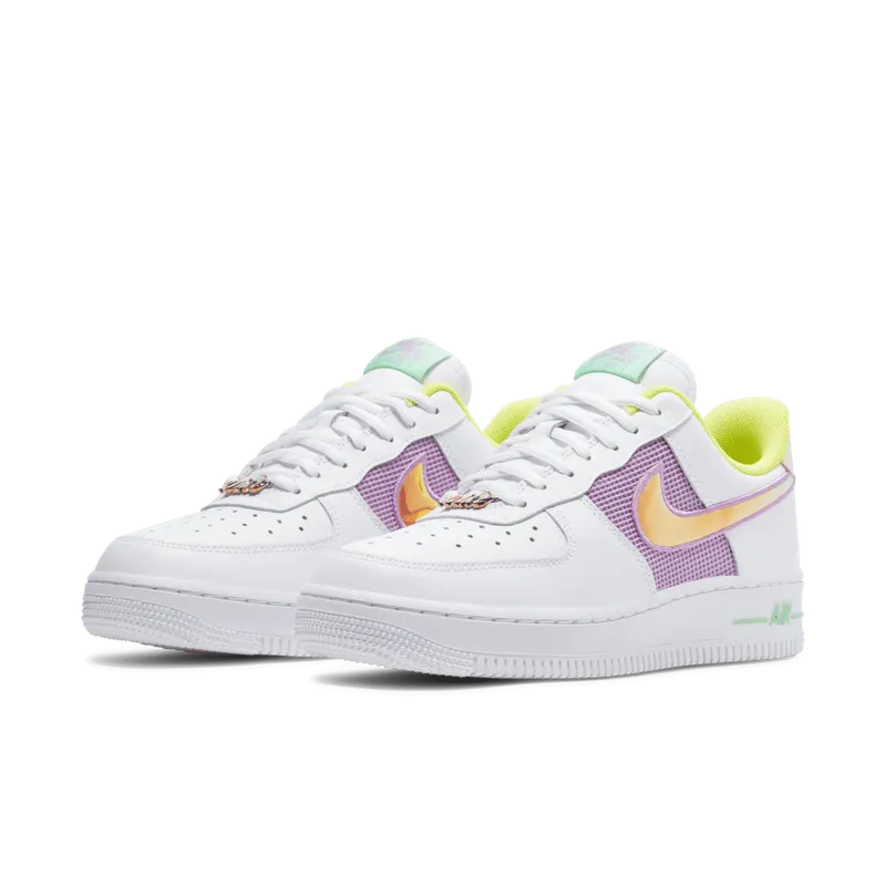 Nike Air Force 1 Low White Multi Pastel (W) White/Lemon Venom-Electro Green-Multi-Color (CW5592-100)