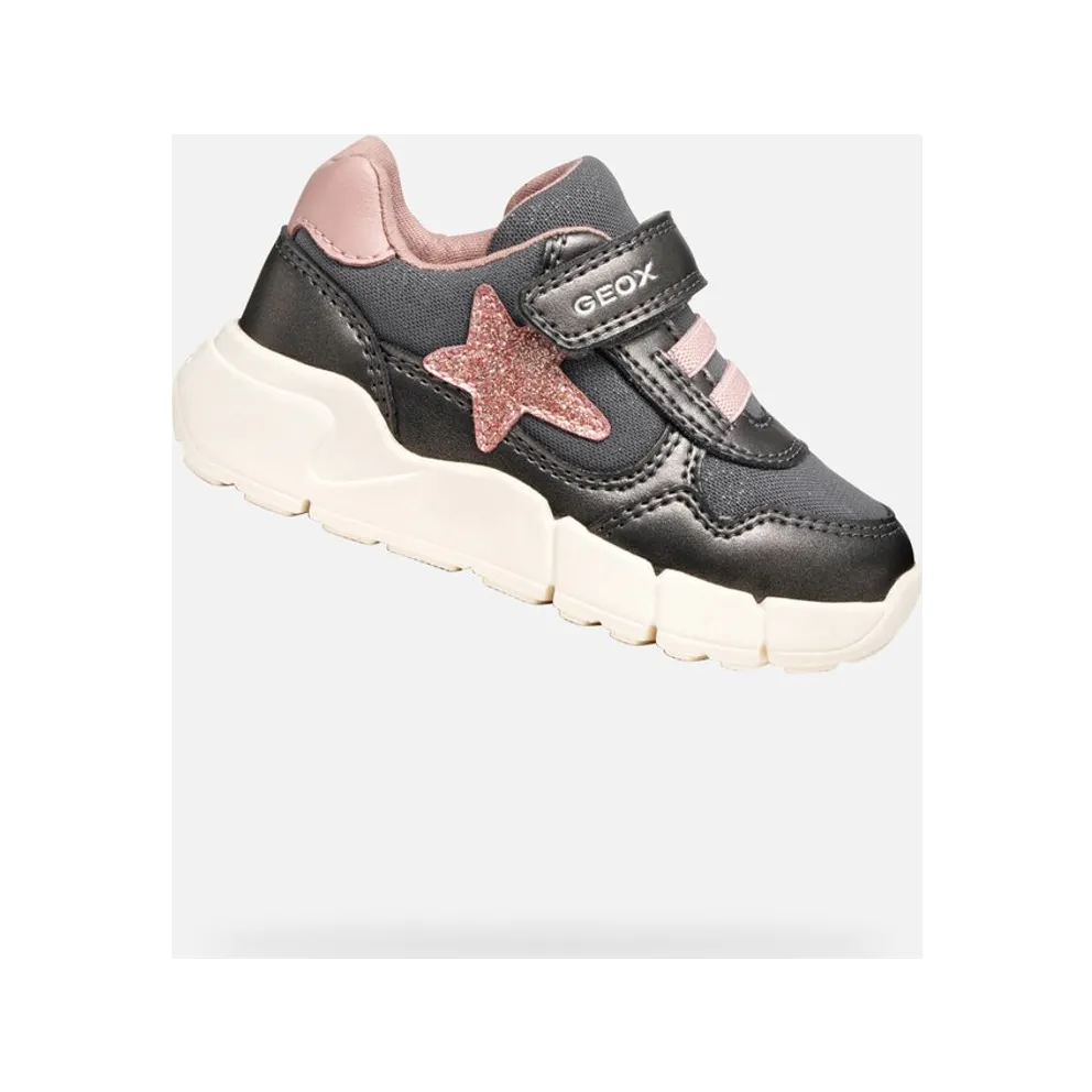 Geox Flexyper Mini “Dark Grey / Lichtroze” (B566NB0AJASC9F8W)
