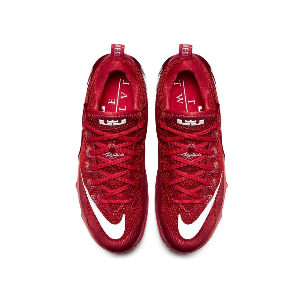 Nike LeBron 12 Low University Red University Red/Reflective Silver-Gym Red-Black (724557-616)