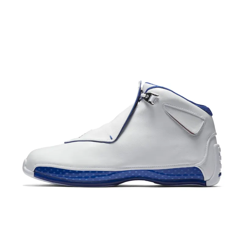 Jordan 18 Retro White Sport Royal White/Metallic Silver-Sport Royal (AA2494-106)