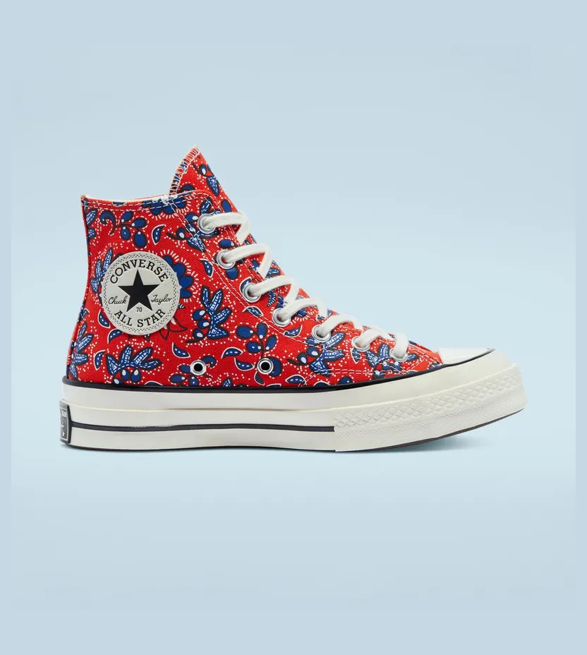 Converse Culture Prints Chuck 70 High Top Habanero Red/egret/rush Blue (171072C)