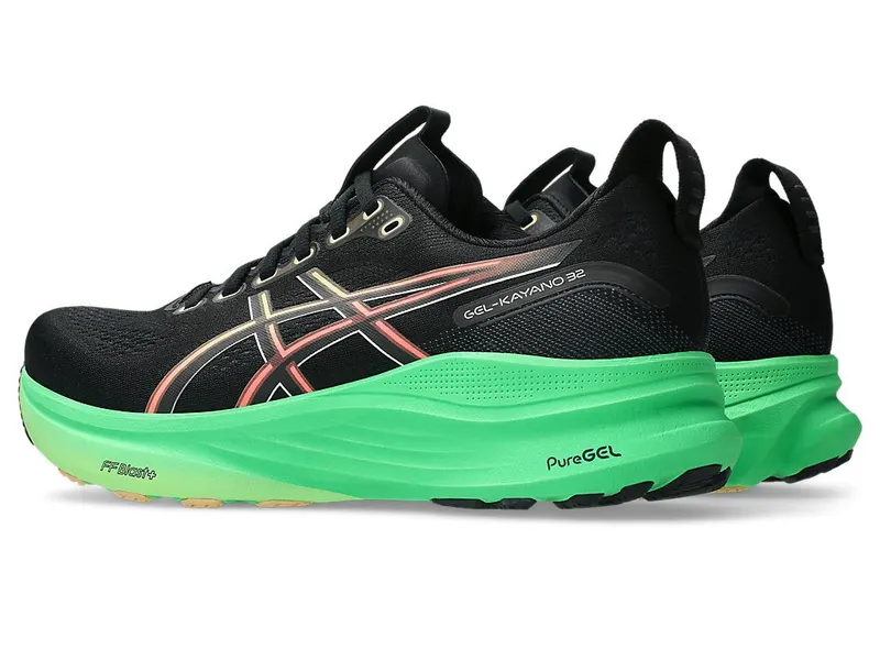ASICS GEL-KAYANO 32 “Black / Vital Green” (1011C052-004)