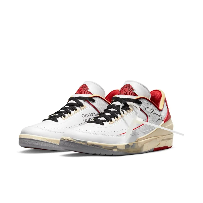 Air Jordan 2 x Off-White Retro Low SP White Red (DJ4375-106)