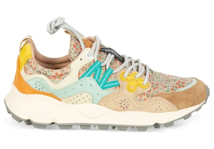Flower Sneakers met bloemenprint – Beige (YAMANO3671G60)