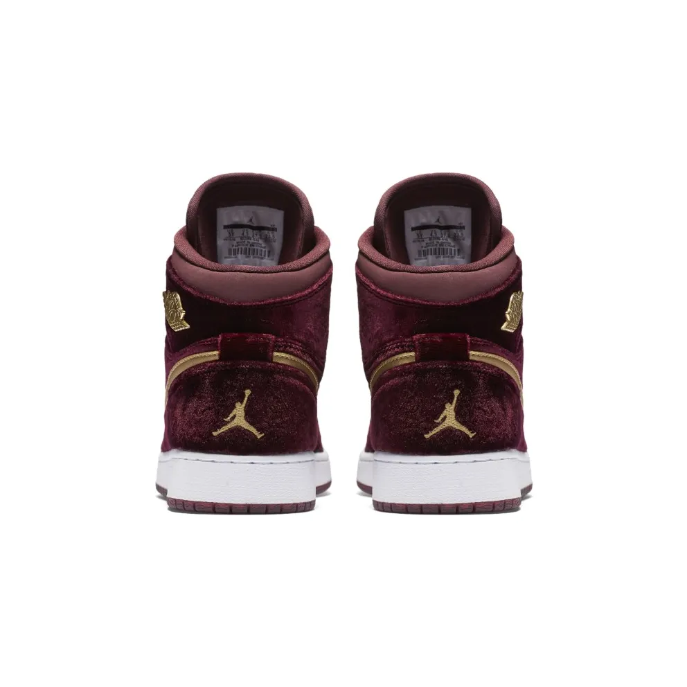 Jordan 1 Retro Heiress Night Maroon (GS) Night Maroon/Metallic Gold-White (832596-640)