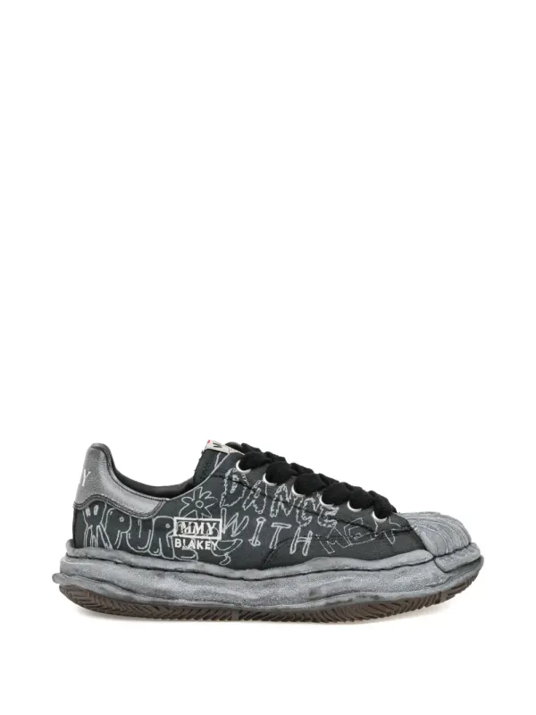 Maison MIHARA YASUHIRO Blakey with graffiti-print – Grey (MHRSNLBGSLKMQBKA440)