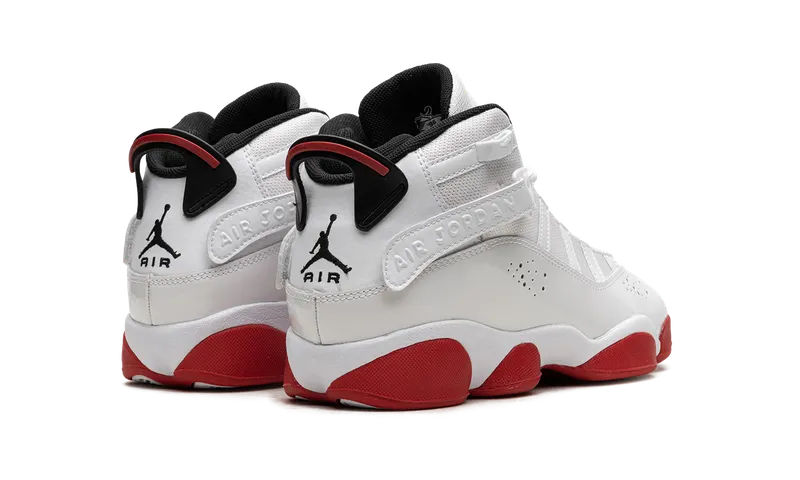 Jordan 6 Rings GS “White University Red” (323419-160)