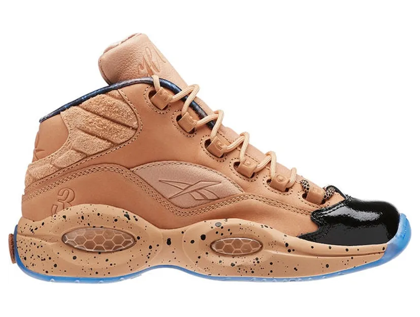 Reebok Question Mid Melody Ehsani (W) British Tan/Blue Ice (Other Brands Reebok)