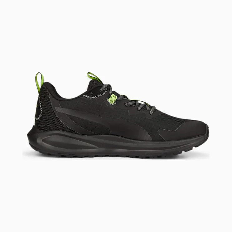 Puma Twitch Runner Trail “Black Lime Squeeze” (376961-01)