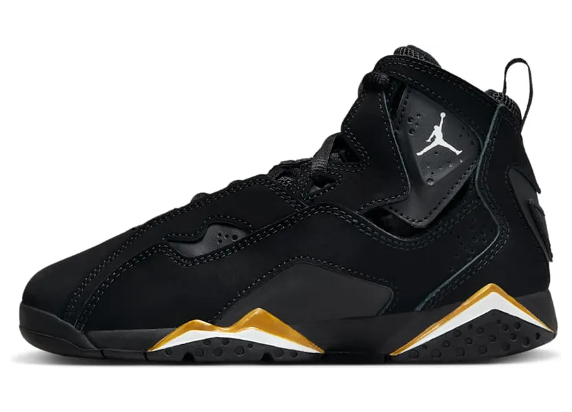Jordan True Flight Black Metallic Gold White (343796-017)
