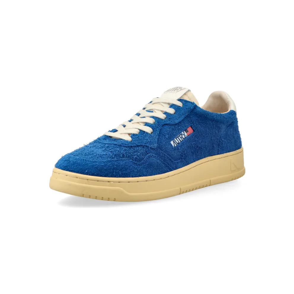 Autry Medalist Low (hair / suede bluette) – AULMHS05