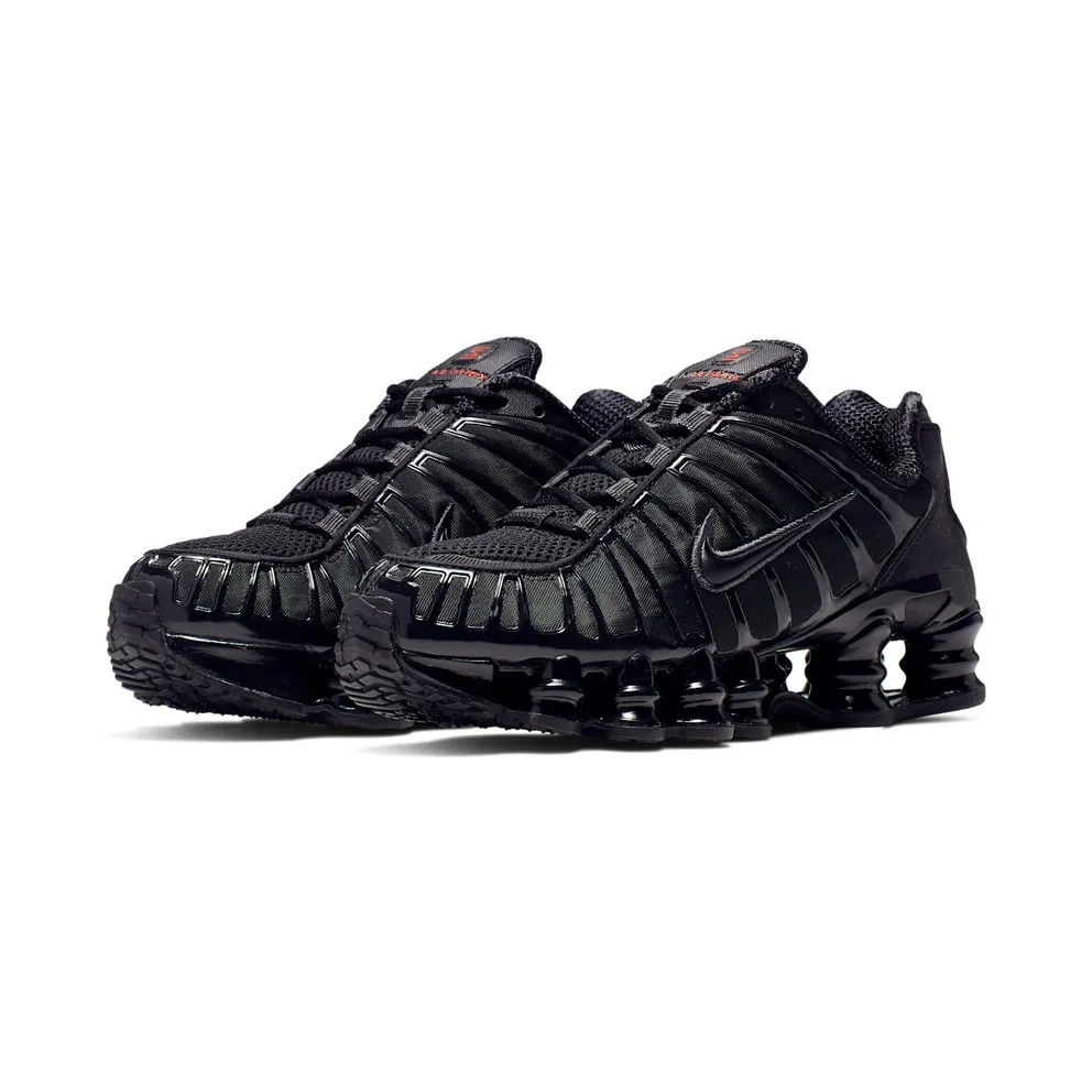 Nike Shox TL Black Metallic Hematite (W) Black/Black-Metallic Hematite-Max Orange (AR3566-002)