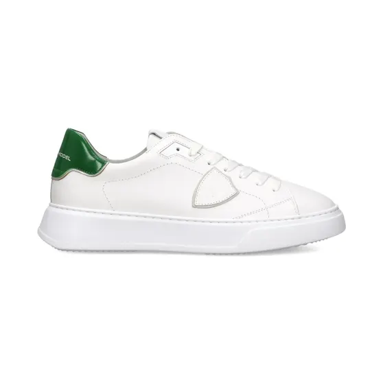 Philippe Model Paris Temple low-top leren “White” (BTLUV019)
