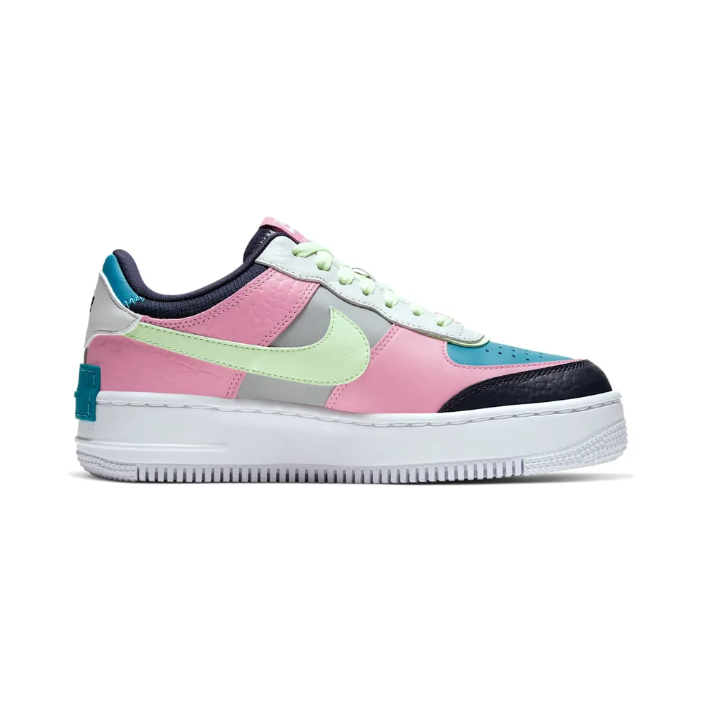 Nike WMNS Air Force 1 Shadow Barely Volt Oracle Aqua (2020) (CK3172-001)