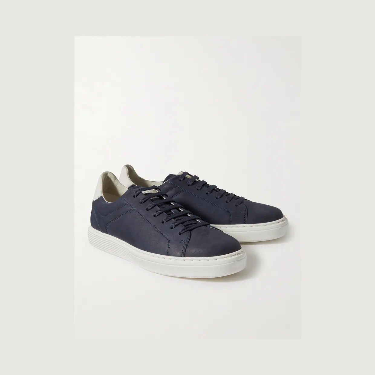 Brunello Cucinelli Nubuck Sneakers Navy (MZUDBTJ264) (3)