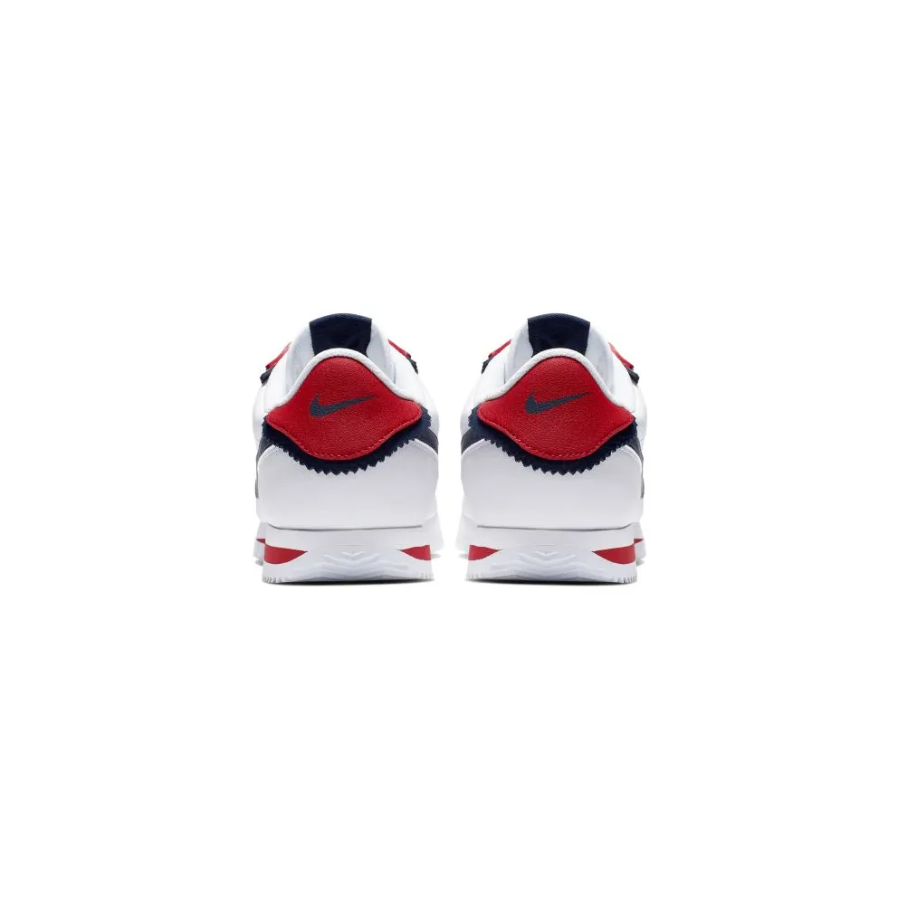 Nike Cortez Basic SE White White University Red White Obsidian (CD7253-100)