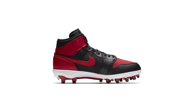 Jordan 1 TD Mid Bred Black/Varsity Red-White-Varsity Red (AR5604-061)