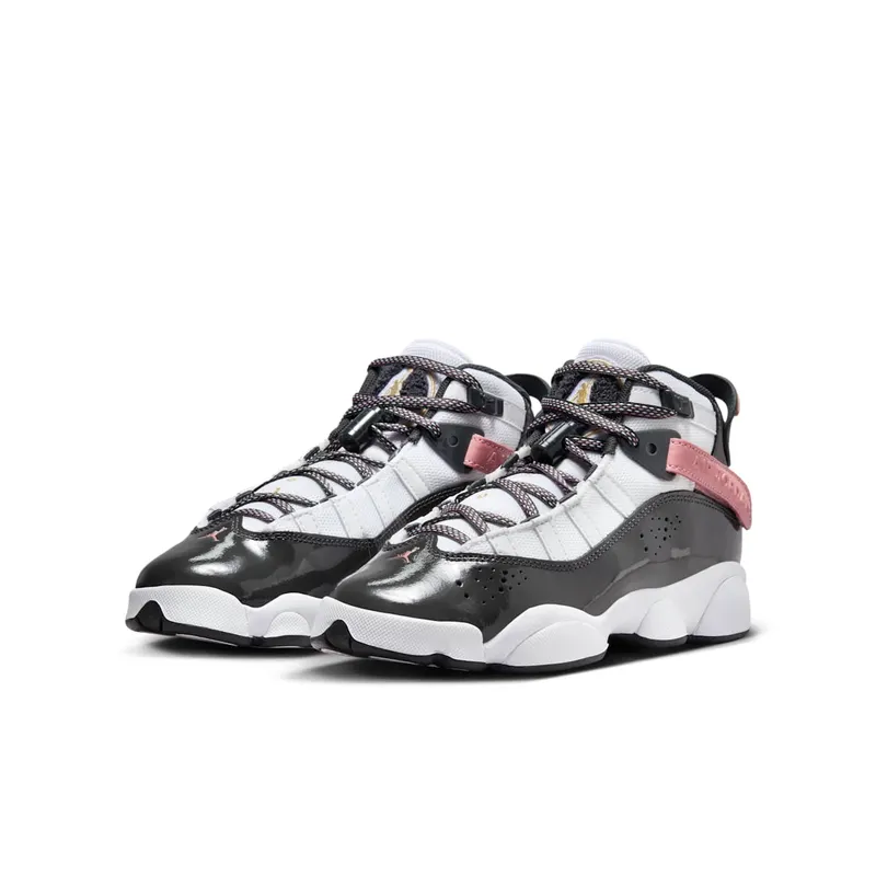 Jordan 6 Rings GS “White Red Stardust Vapor Green Anthracite” (DV3178-101)