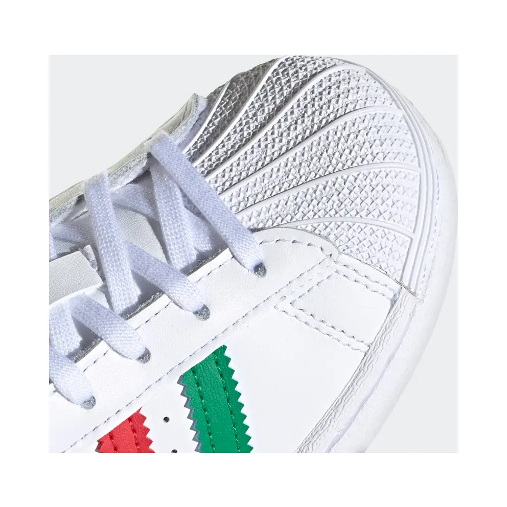 adidas Superstar Cloud White / Green / Core Black (FW5238)