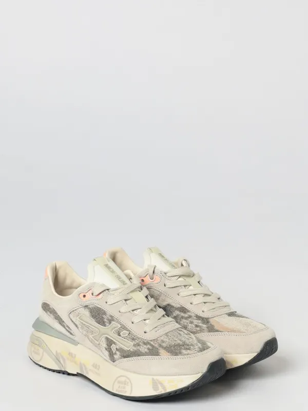 Premiata Moerund Laminated Leather and Mesh Brown (MOERUND8083)