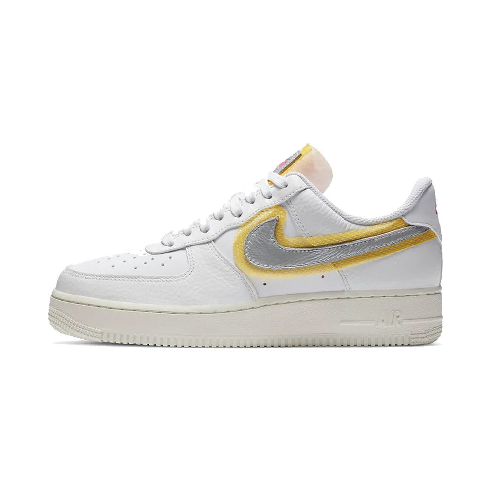 Nike WMNS Air Force 1 ’07 LX White Silver Gold (2020) (CZ8104-100)
