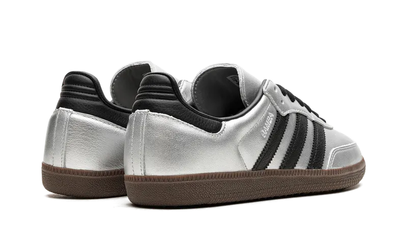 Adidas Samba OG “Silver Metallic Black Gum” (JI4218)