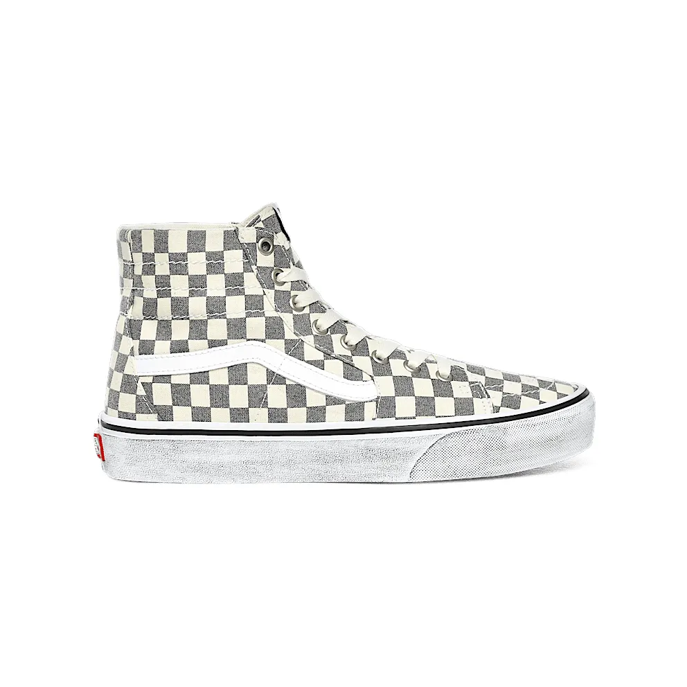 Vans Sk8-Hi Tapered Washed Asphalt True White Checkerboard (VN0A4U16HQE)