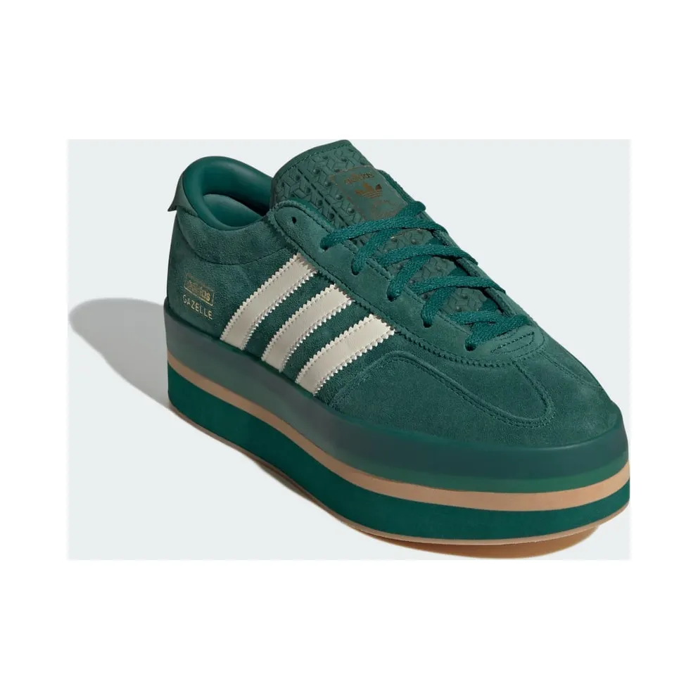 Adidas Gazelle Stack Collegiate Green / Gum / Cream White (JR8179)