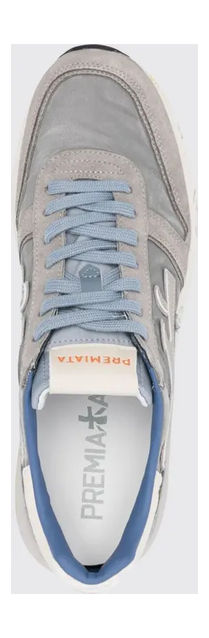 Premiata Mick Suede and Nylon Sneakers Grey 1 (MICK7247) (3)